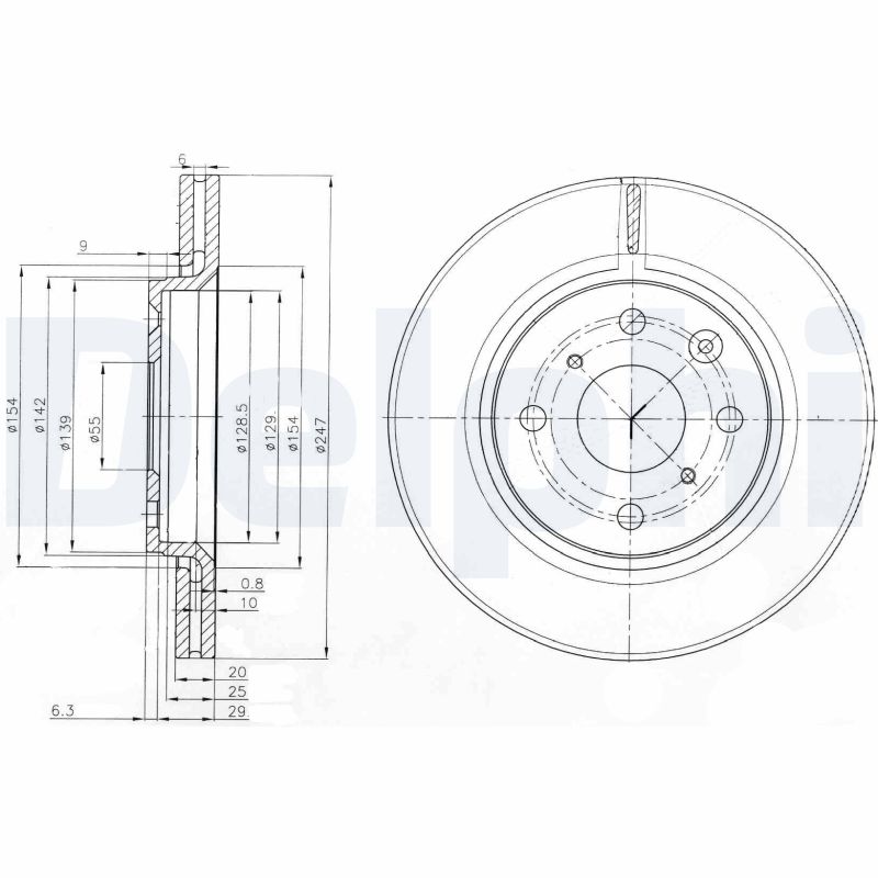 Brake Disc (Front axle)  Art. BG3976