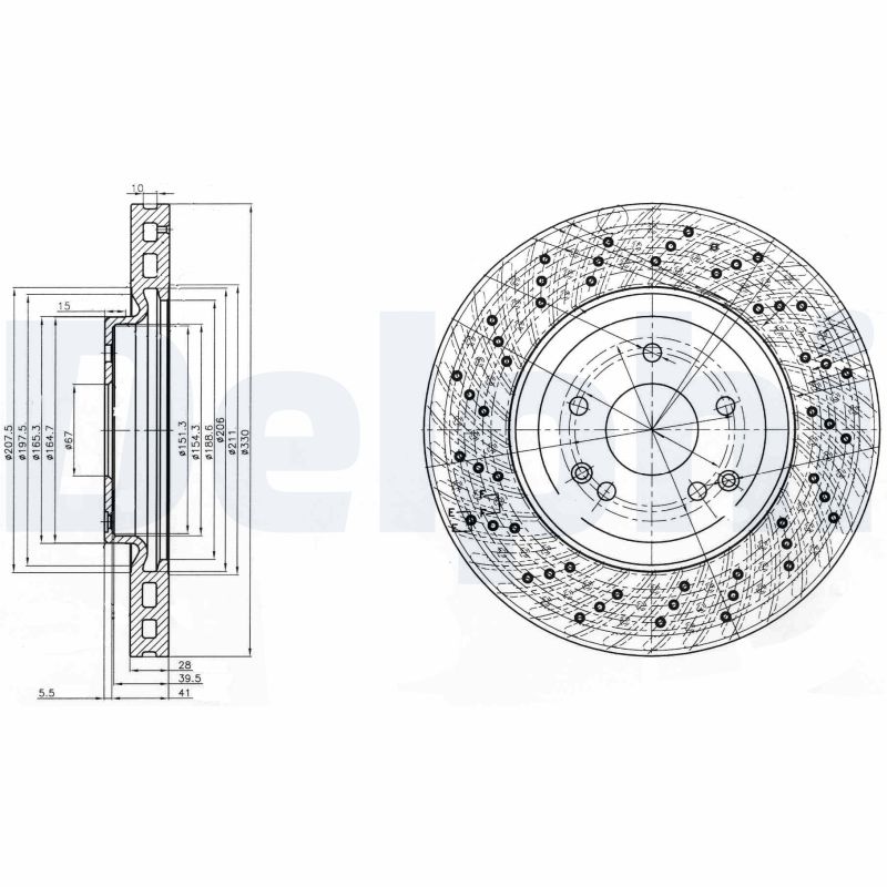 Brake Disc (Front axle)  Art. BG3985C