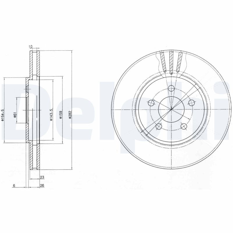 Brake Disc (Front axle)  Art. BG4000