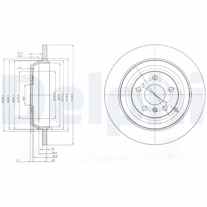 Brake Disc (Rear axle)  Art. BG4031