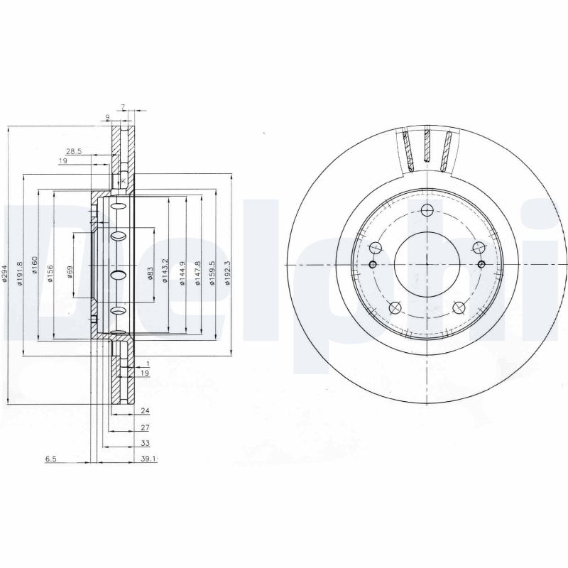 Brake Disc (Rear axle)  Art. BG4038C