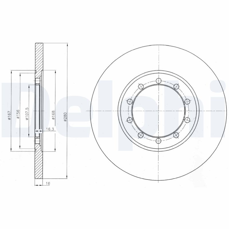 Brake Disc (Rear axle)  Art. BG4075