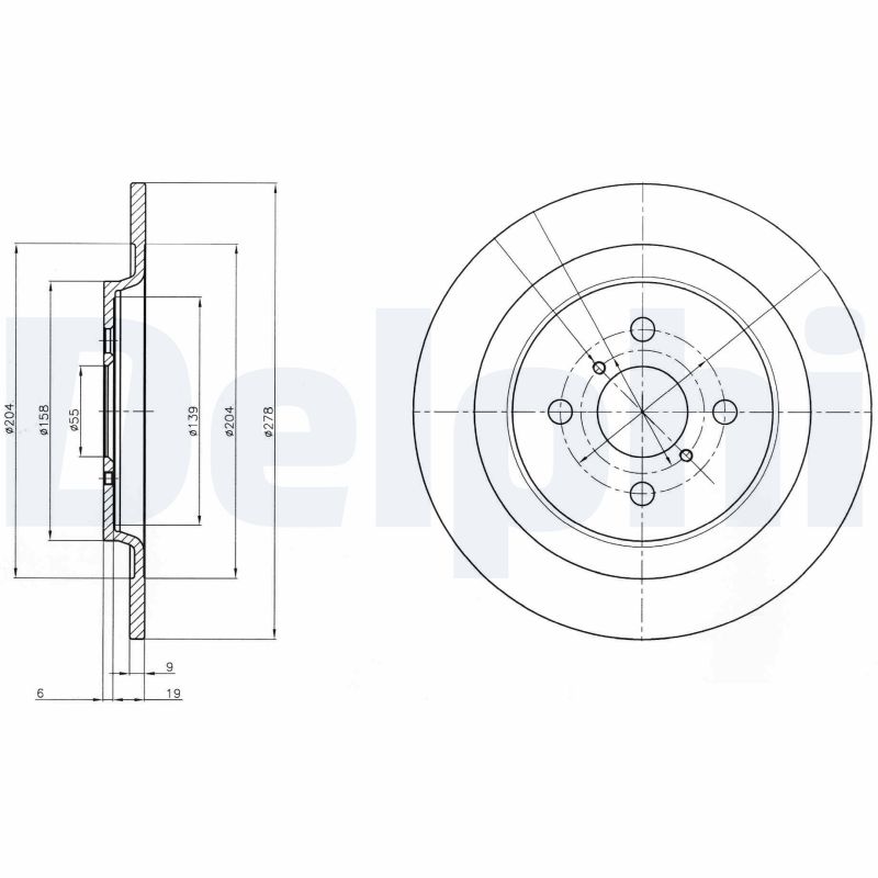 Brake Disc (Rear axle)  Art. BG4076