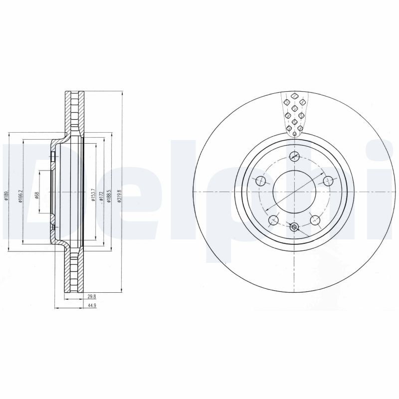 Brake Disc (Front axle)  Art. BG4080C