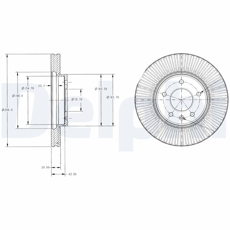 Brake Disc (Front axle)  Art. BG4092C