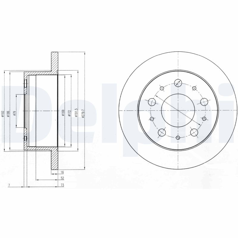 Brake Disc (Rear axle)  Art. BG4099