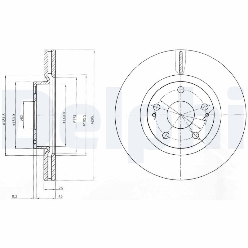 Brake Disc (Front axle)  Art. BG4113