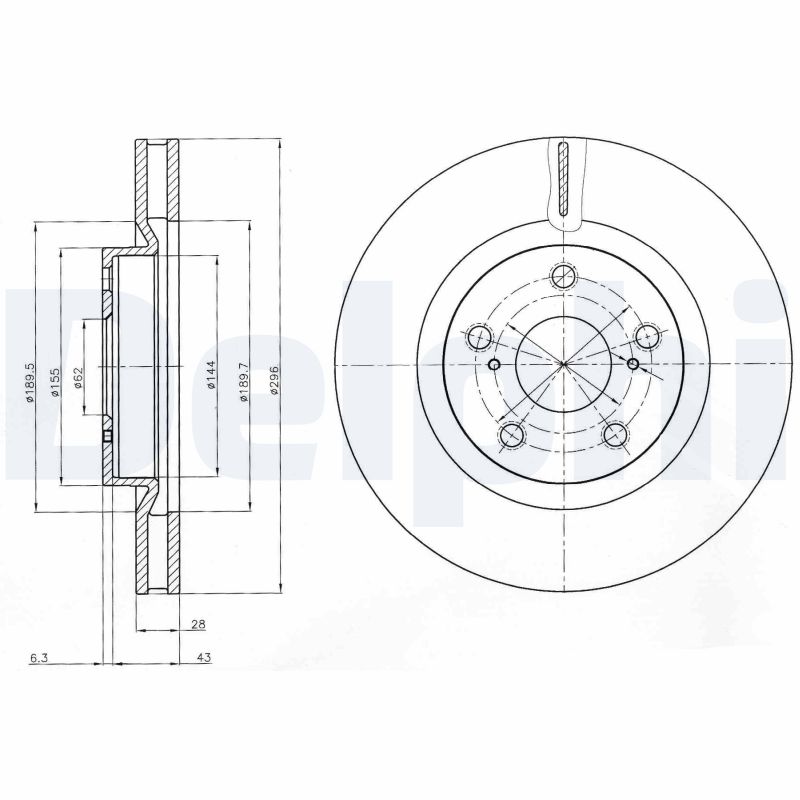 Brake Disc (Front axle)  Art. BG4114C