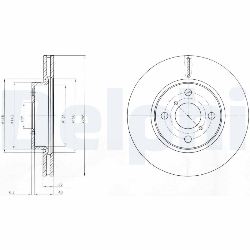 Brake Disc (Front axle)  Art. BG4116C