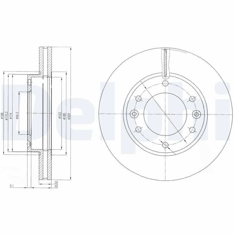 Brake Disc (Front axle)  Art. BG4137