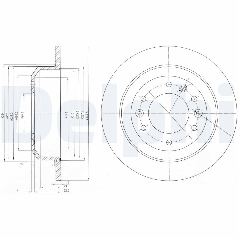 Brake Disc (Rear axle)  Art. BG4138