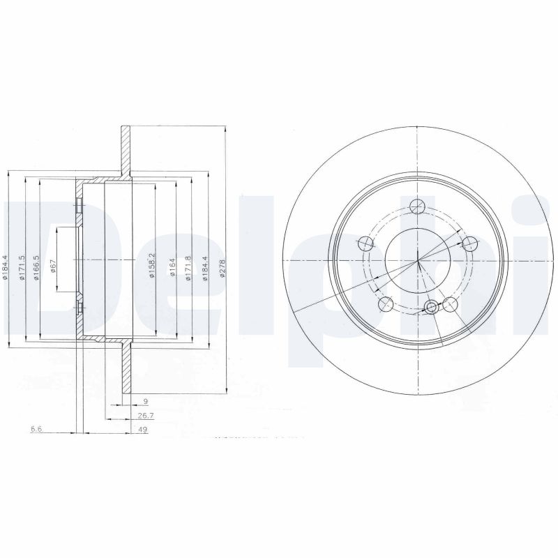 Brake Disc (Rear axle)  Art. BG4152