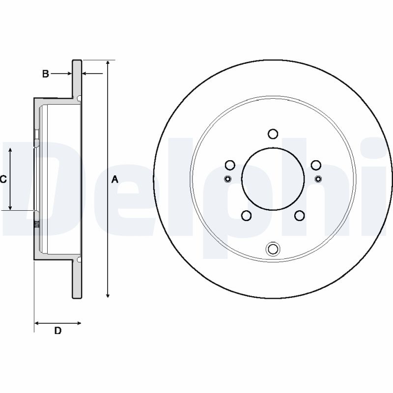 Brake Disc (Rear axle)  Art. BG4161C