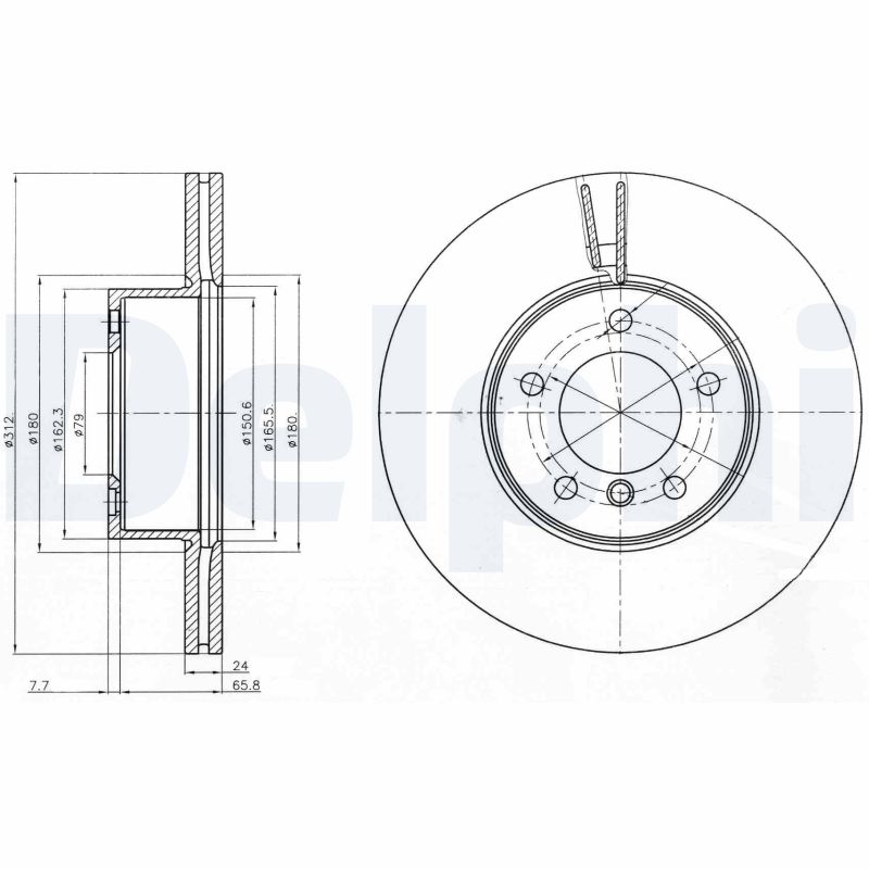 Brake Disc (Front axle)  Art. BG4172C