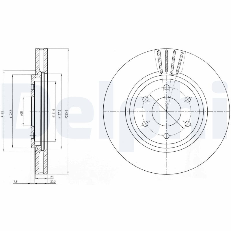 Brake Disc (Front axle)  Art. BG4205