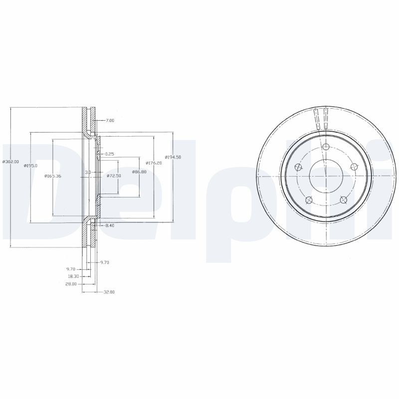 Brake Disc (Front axle)  Art. BG4212