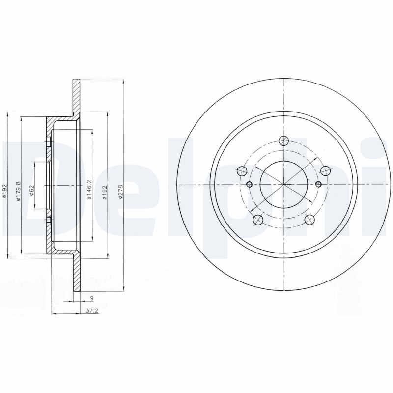 Brake Disc (Rear axle)  Art. BG4222