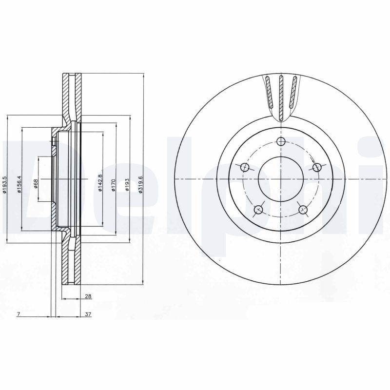 Brake Disc (Front axle)  Art. BG4231C