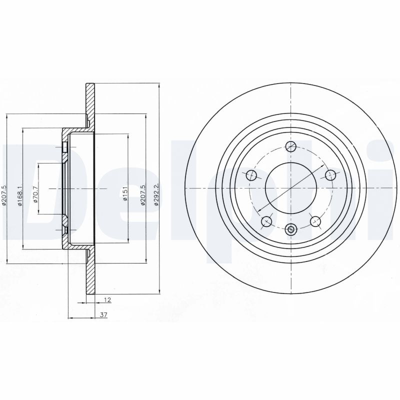 Brake Disc (Rear axle)  Art. BG4279