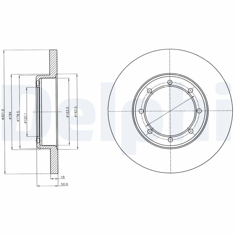 Brake Disc (Rear axle)  Art. BG4344