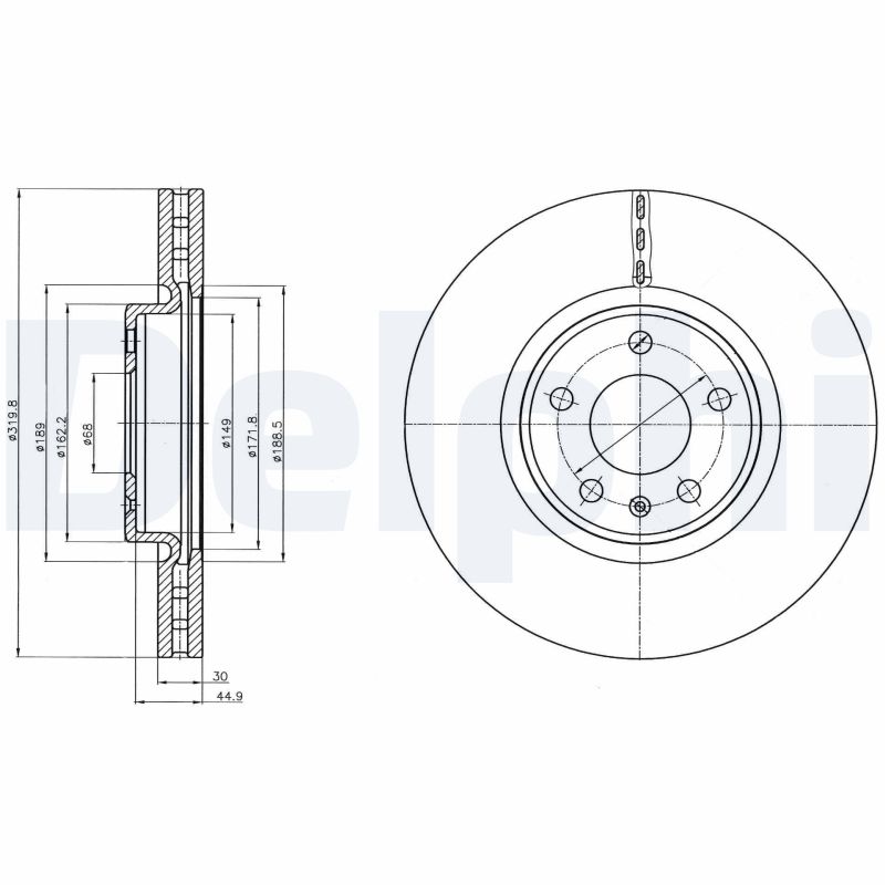 Brake Disc (Front axle)  Art. BG4346C