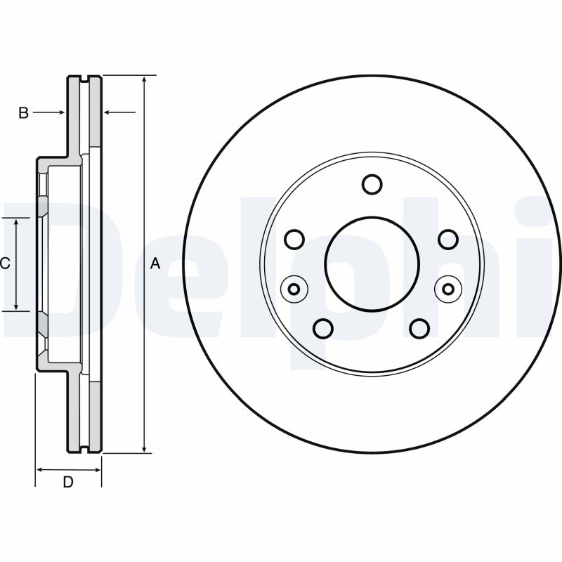 Brake Disc (Front axle)  Art. BG4455