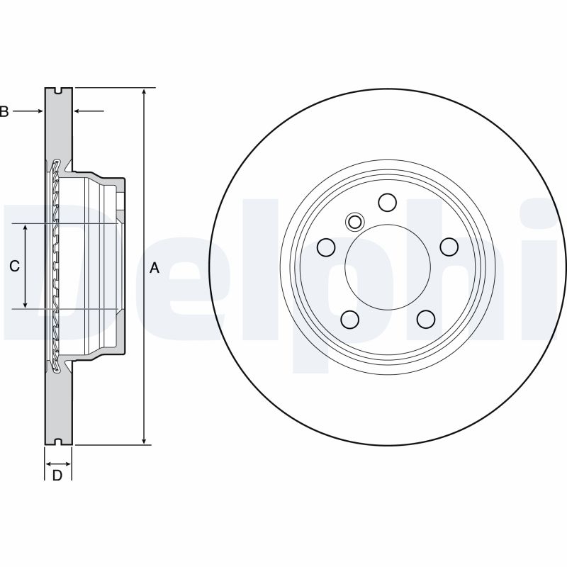 Brake Disc (Front axle)  Art. BG4458C