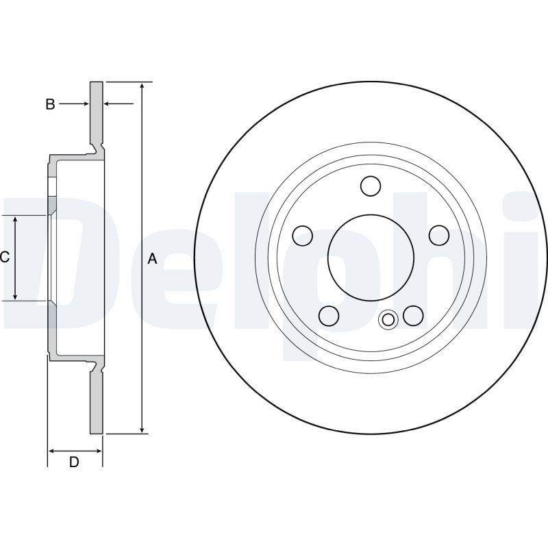 Brake Disc (Rear axle)  Art. BG4555C