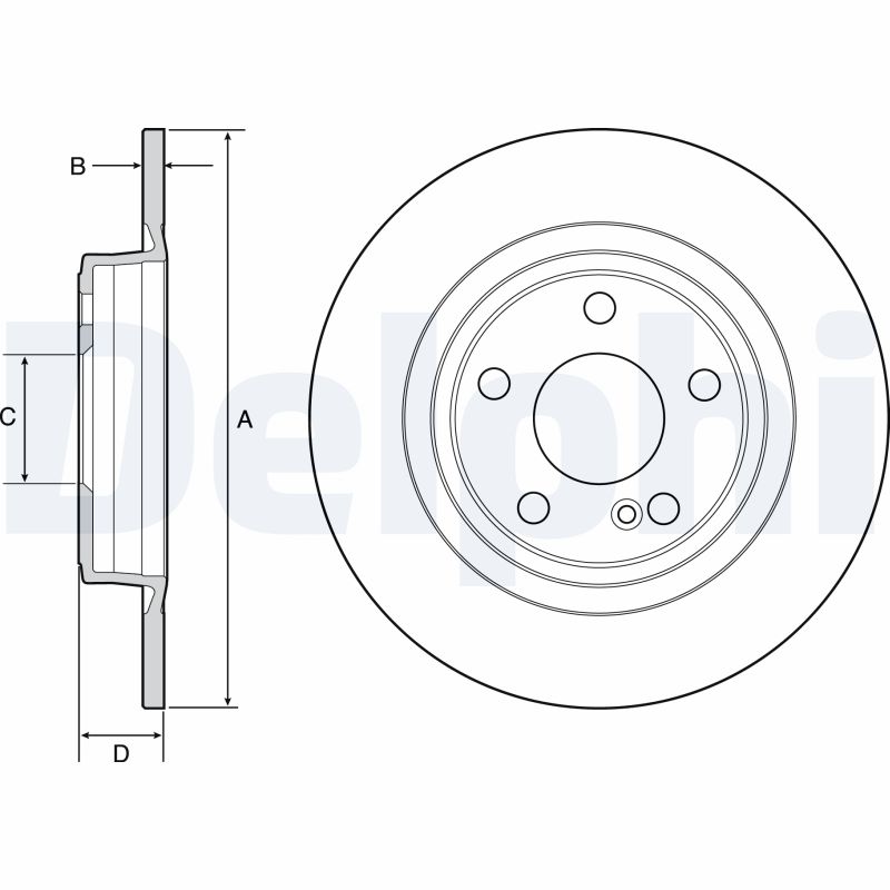 Brake Disc (Rear axle)  Art. BG4558C