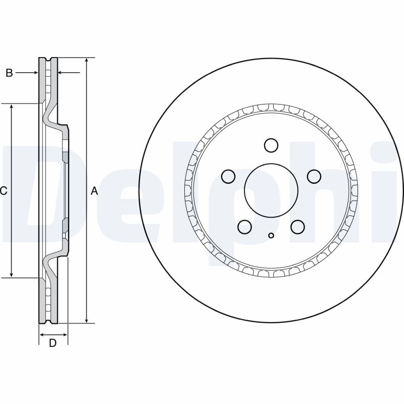 Brake Disc (Rear axle)  Art. BG4643C