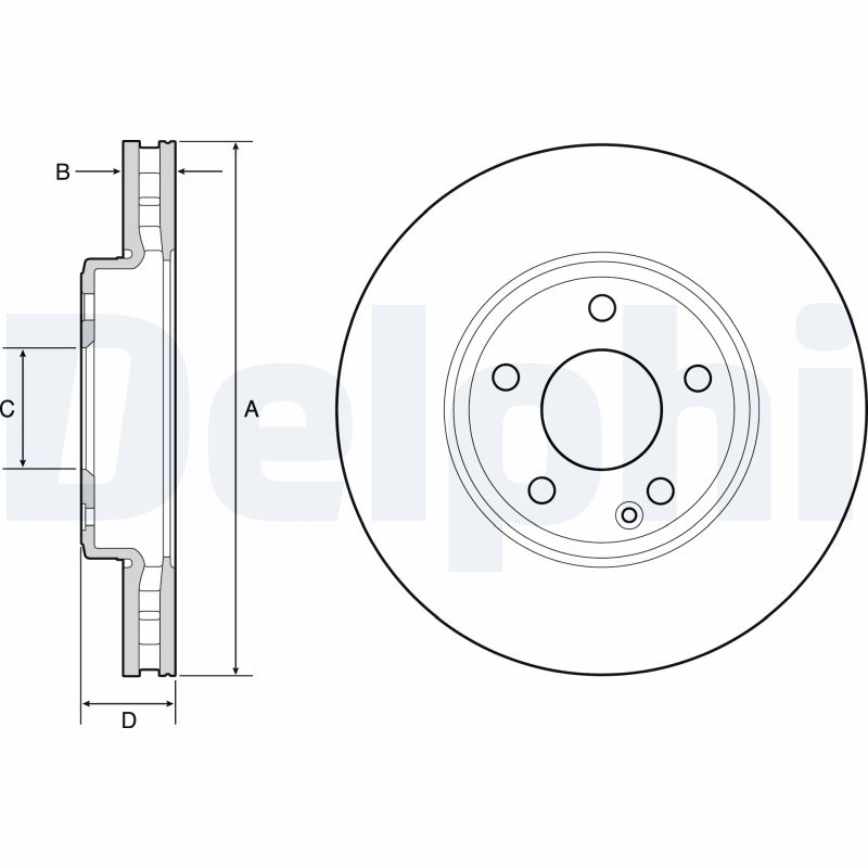 Brake Disc (Front axle)  Art. BG4646C