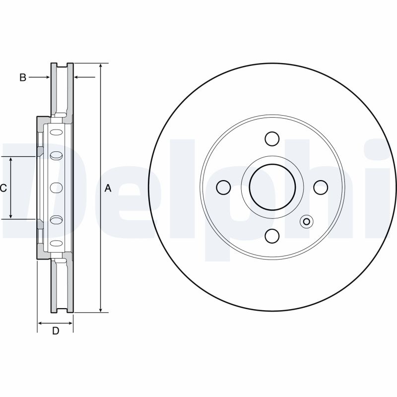 Brake Disc (Front axle)  Art. BG4647C