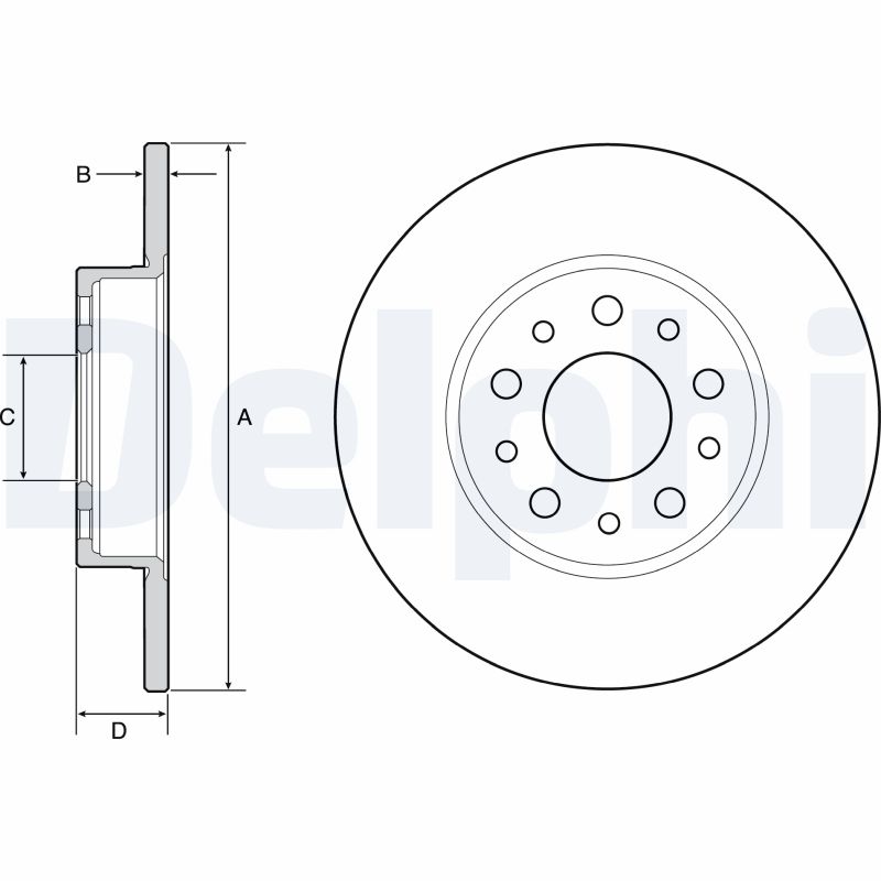 Brake Disc (Rear axle)  Art. BG4655C