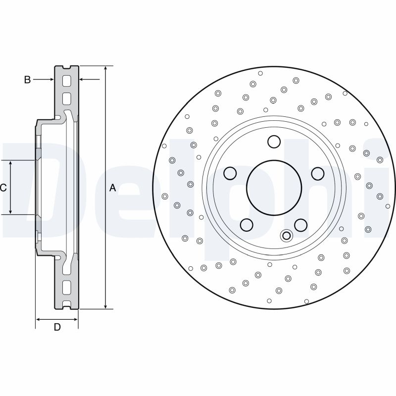 Brake Disc (Front axle)  Art. BG4657C