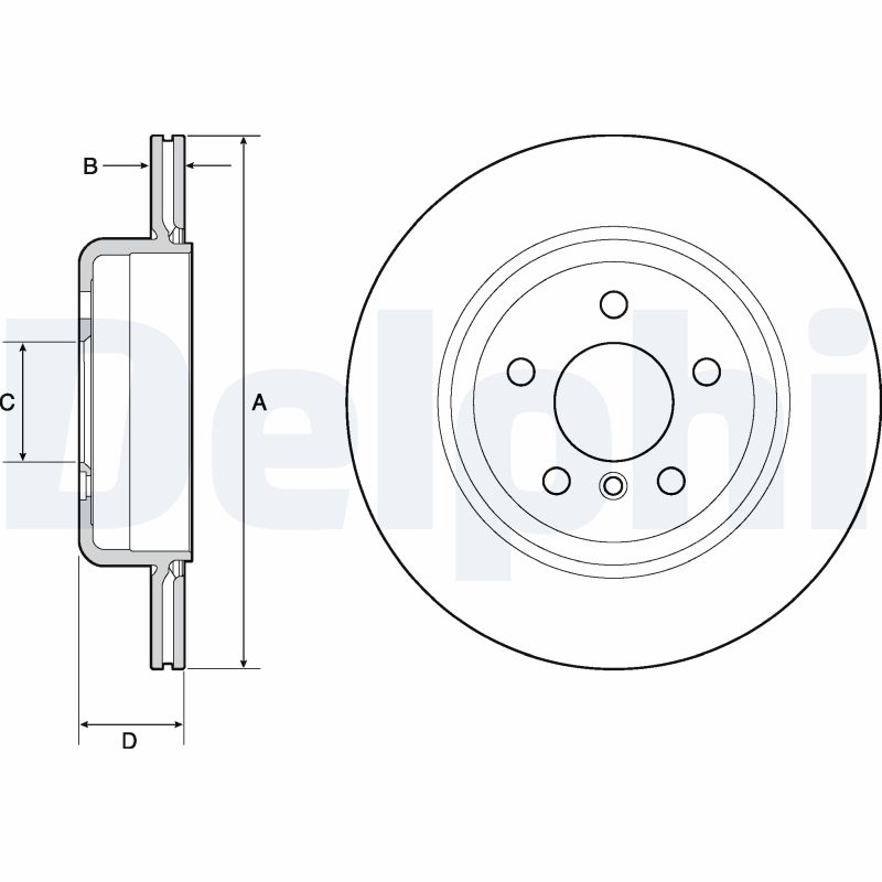 Brake Disc (Ventilated, inside)  Art. BG4664C