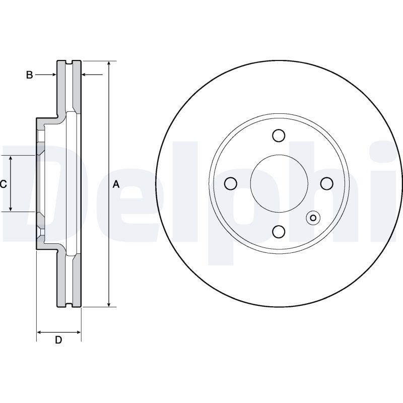 Brake Disc (Front axle)  Art. BG4671C