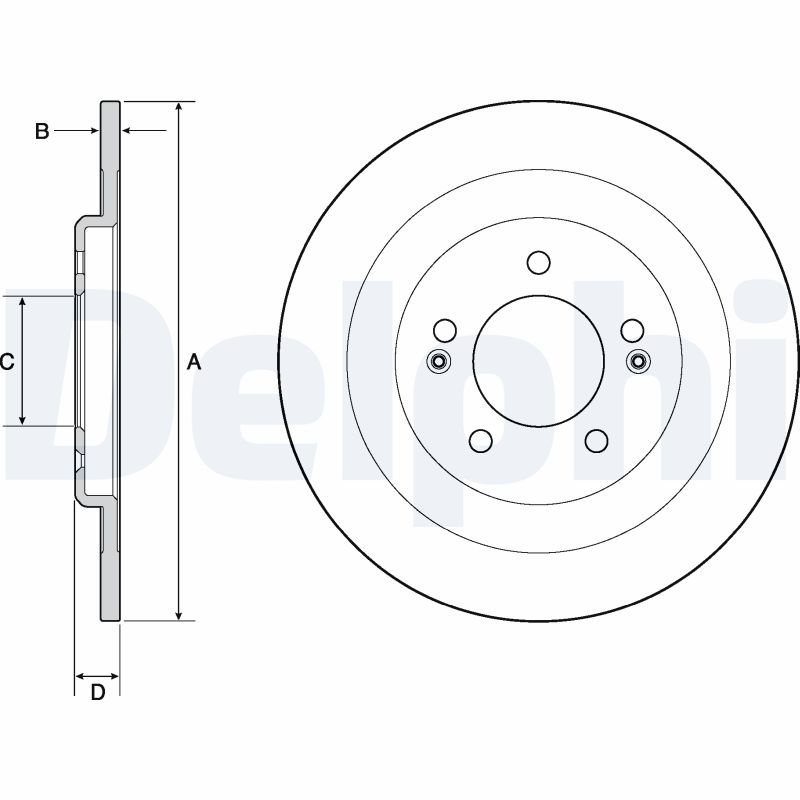 Brake Disc (Rear axle)  Art. BG4688C