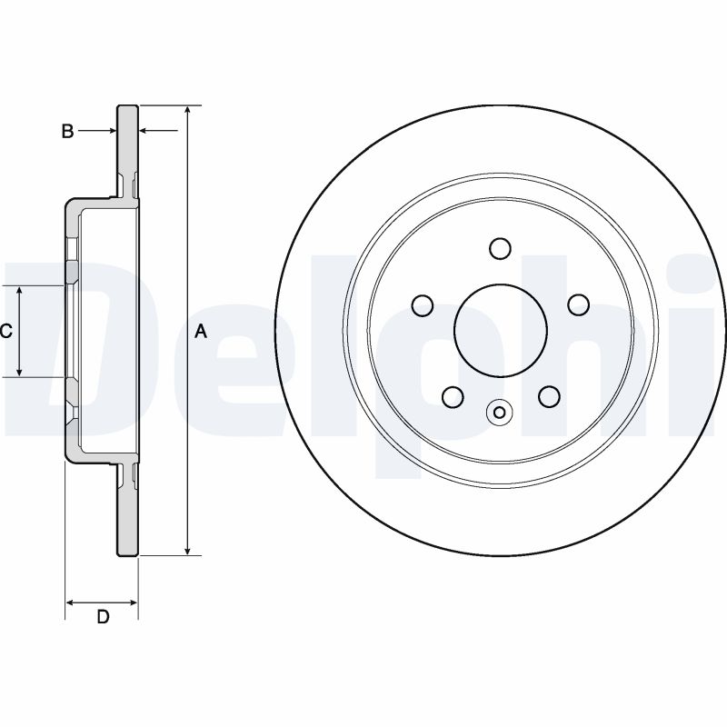 Brake Disc (Rear axle)  Art. BG4760C