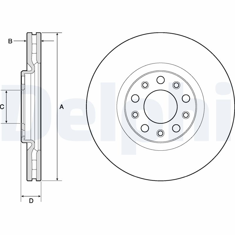 Brake Disc (Front axle)  Art. BG4763C