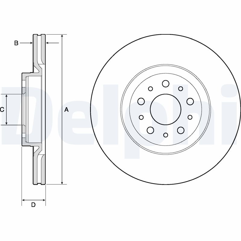 Brake Disc (Front axle)  Art. BG4797C