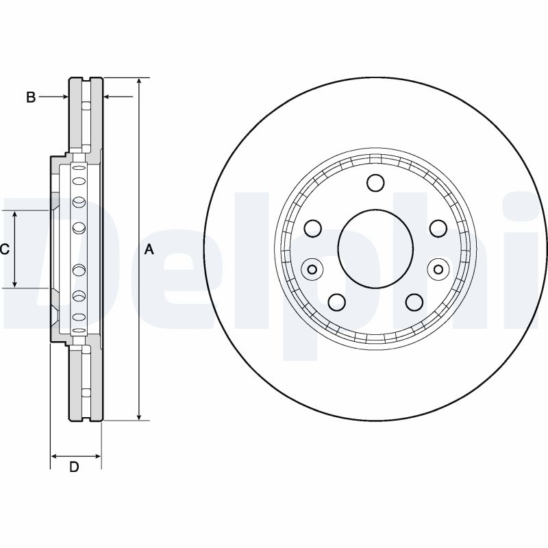 Brake Disc (Front axle)  Art. BG4815C