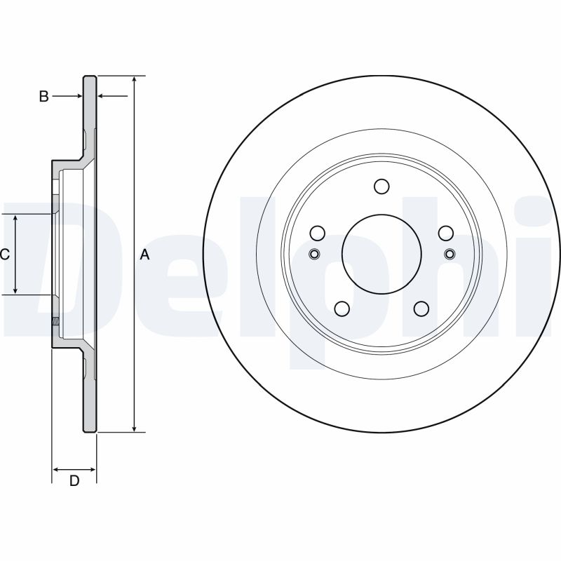 Brake Disc (Rear axle)  Art. BG4924C