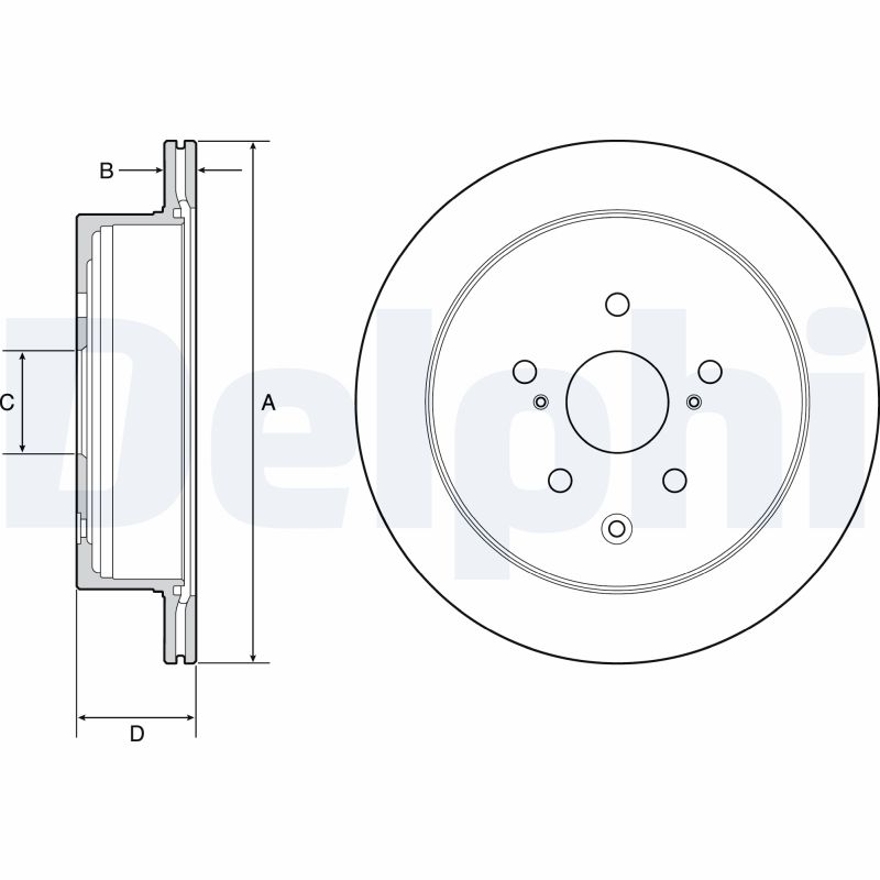 Brake Disc (Rear axle)  Art. BG4929C