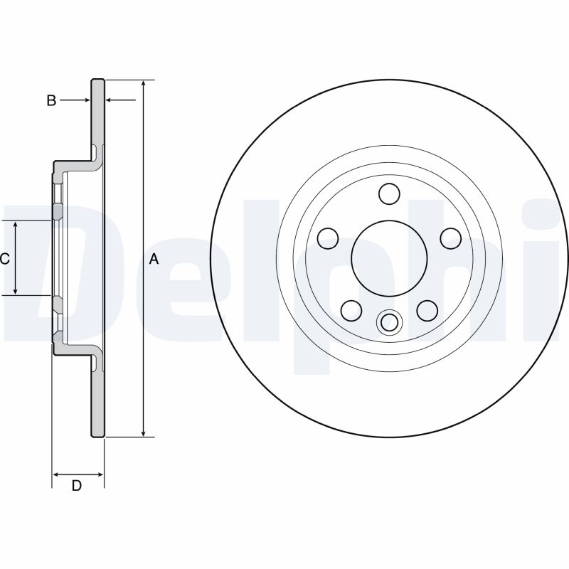 Brake Disc (Rear axle)  Art. BG4930C