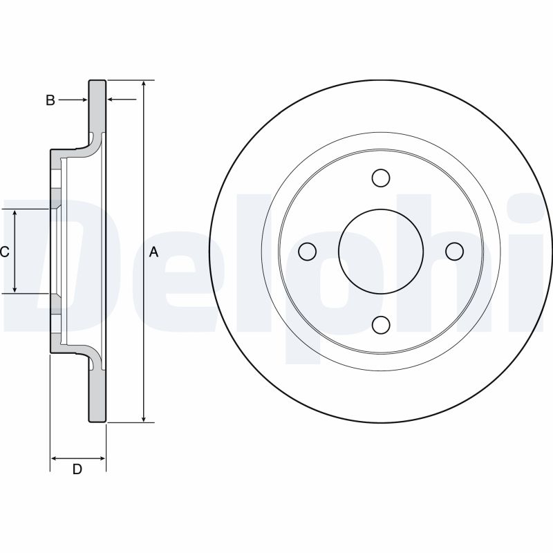 Brake Disc (Rear axle)  Art. BG4954C