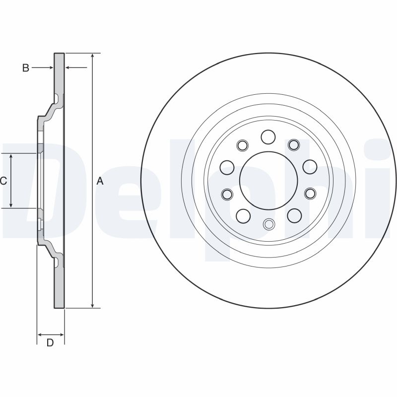 Brake Disc (Rear axle)  Art. BG4961C