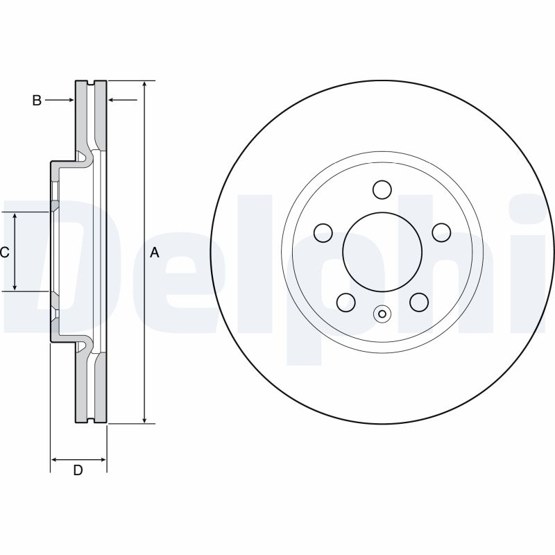 Brake Disc (Front axle)  Art. BG4965C