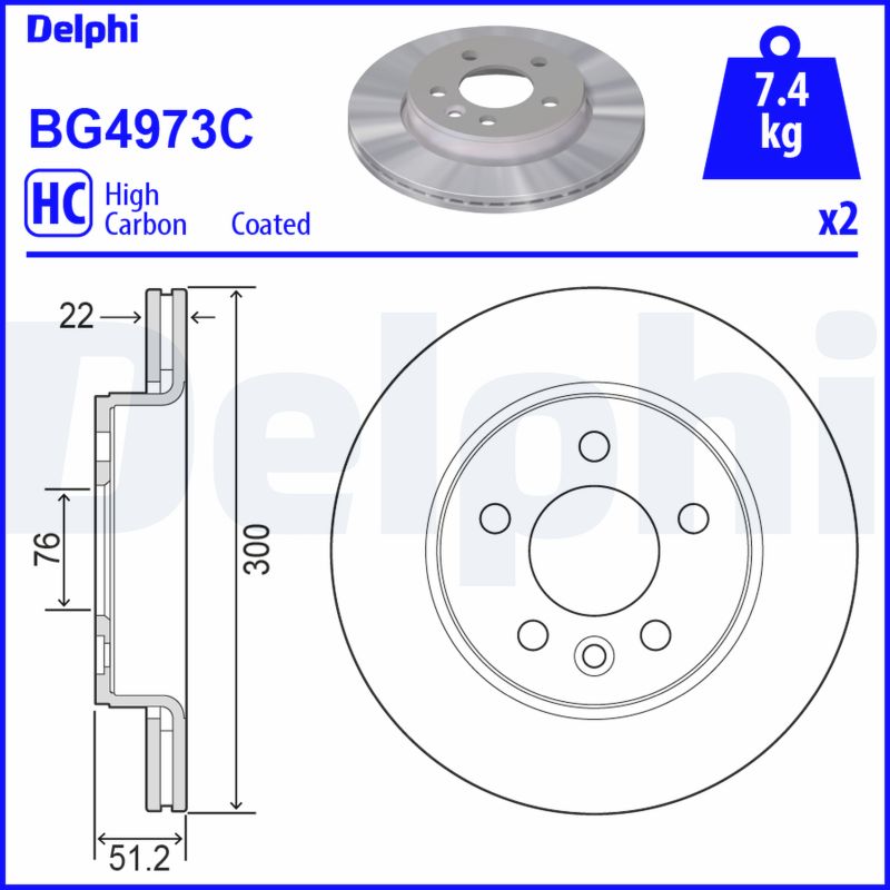 Brake Disc  Art. BG4973C