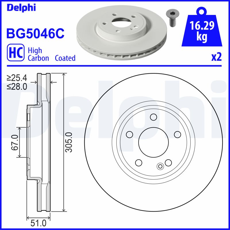 Brake Disc  Art. BG5046C