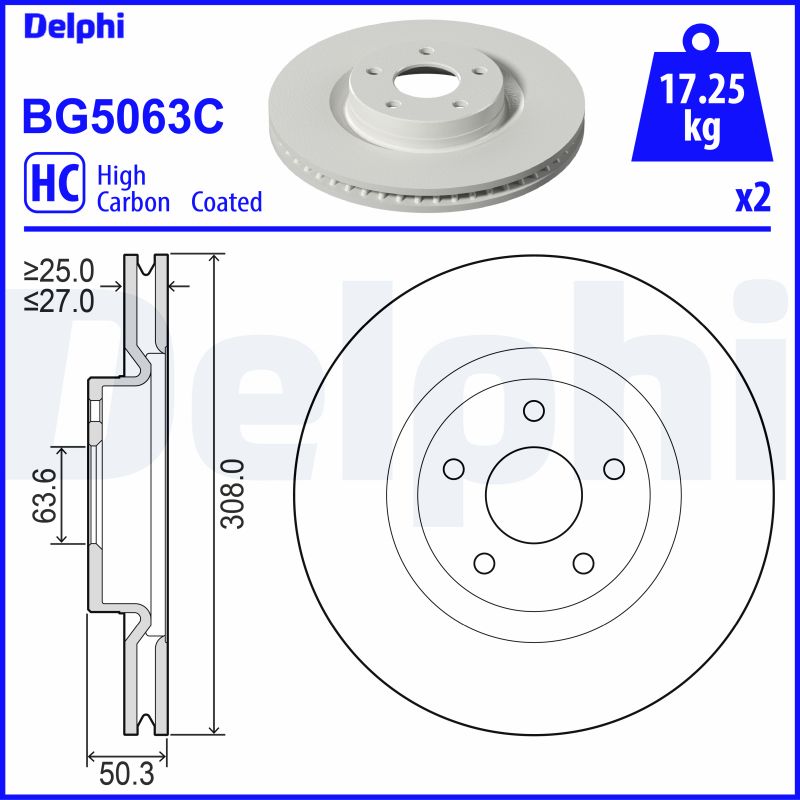 Brake Disc (In front)  Art. BG5063C